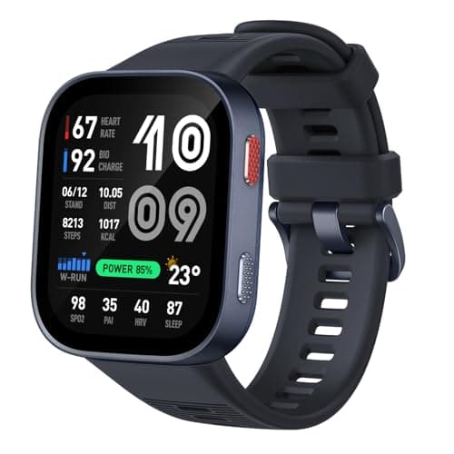 Image of Amazfit Bip Max 50mm Smart Watch, 2.07" AMOLED Display, 20 Days Battery, GPS, 4GB Storage, Offline Maps, Hybrid Training, 150+ Sports, HYROX Mode, Fitness Tracker for Android & iPhone