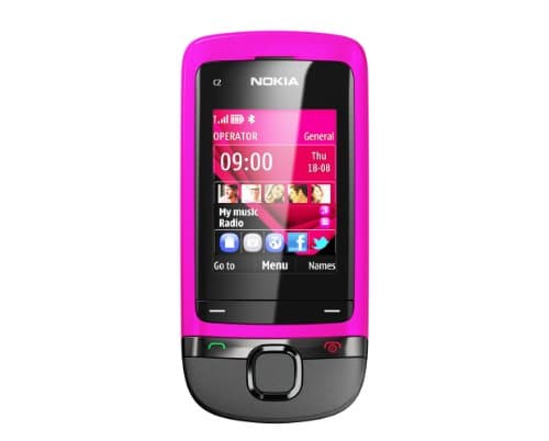Image of Nokia C2-05 Sim Free Mobile Phone - Pink