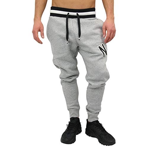 Image of Nike Men Nsw Air Pant FLC Pants - Dark Grey Heather/Black, Medium