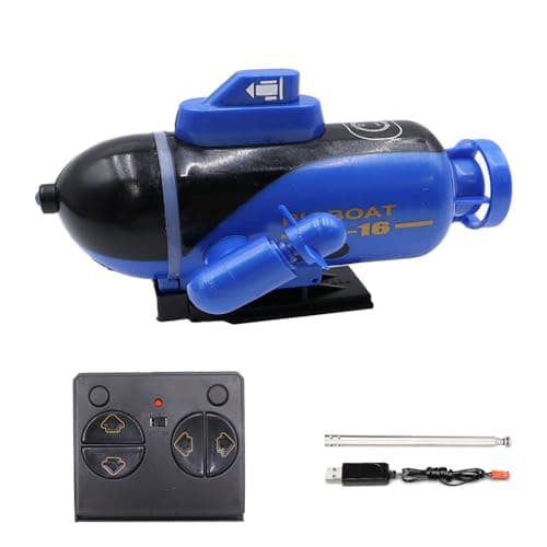 Image of Hsthe Sea Mini RC Submarine 4CH Cute Radio Remote Control Boat Electric Dive Light for Fish Tank Water Tub Birthday Gift