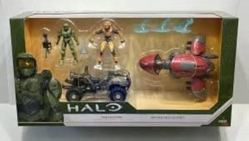 Image of HALO Classified Vehicle 2 Pack: Mongoose w/Master Chief + Banished Ghost w/Elite Warlord