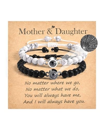 Image of CheersLife Mother Daughter Bracelets, Matching Bracelets for Mum and Daughter Gifts