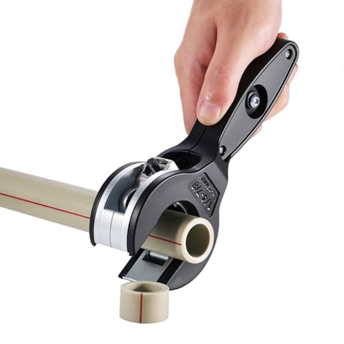 Image of Uadme Ratchet Pipe Cutter for 6-23mm, Ratcheting Tubing Pipe Cutters Tool for Cutting Copper Tubes, Stainless Steel, Aluminium, Soft Metal Pipes, Single Hand Operation and Access to Tight Spaces