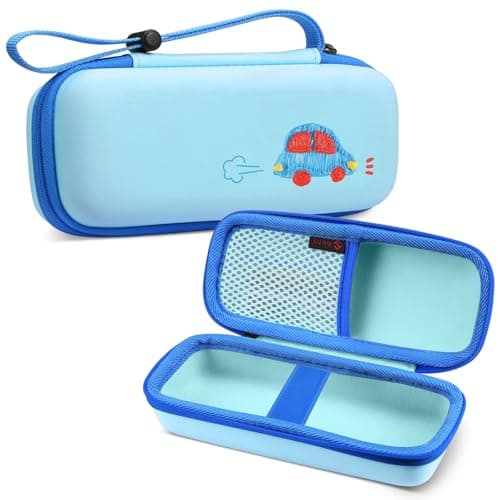 Image of FINTIE Case Compatible with 3Doodler Start+ Essentials (2024/2023) 3D Printing Pen for Kids, Hard Storage Organizer Box with Hand Strap for Printing Filament Refill, USB Charger (Box Only), Blue