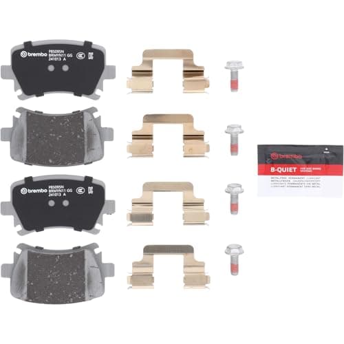 Image of Brembo P85095N Premium Ceramic Rear Disc Brake Pad Set AUDI/SEAT/SKODA/VW OE# 1K0698451B