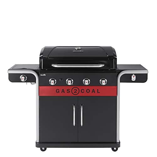 Image of Char-Broil Gas2Coal 440 Hybrid Grill Gas Barbecue, Black, 61 x 24 x 46 cm