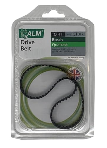Image of ALM Flymo Drive Belt Fit Qualcast & Bosch Teeth Lawnmower Lawnraker Replacement