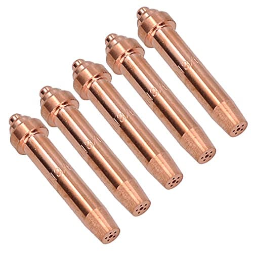 Image of Lightweight Oxy Acetylene Gas Cutting Nozzle Tip 3/64" 5-12mm Oxygen 5 Pack