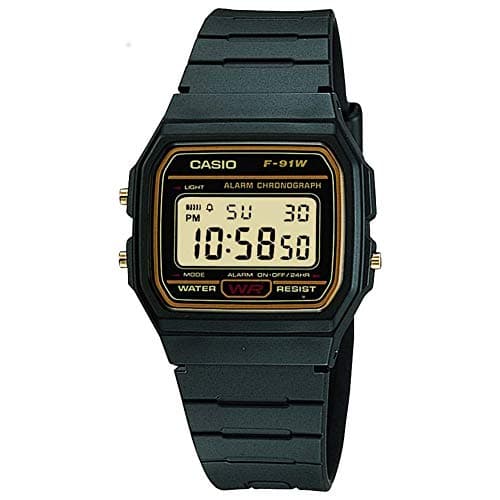 Image of Casio Mens Digital Watch with Resin Strap F-91WG-9QER
