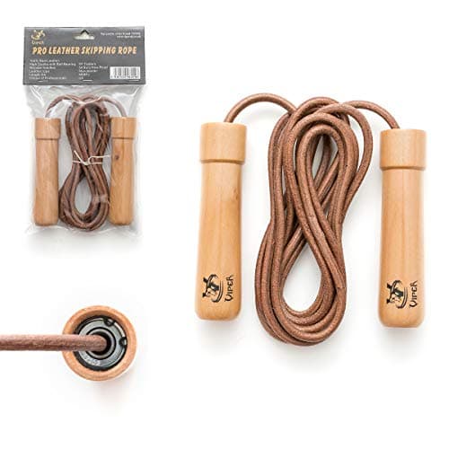 Image of VIPER Leather Skipping Rope Fitness Boxing Jump Gym Boxing