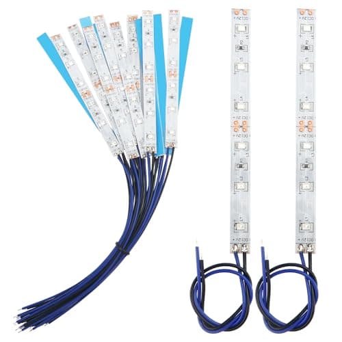 Image of YIXISI 15 PCS 100mm Prewired Strip LED Light, 12V - 18V, 2335 SMD LED, Blue