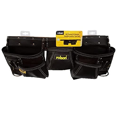 Image of Rolson 68870 Twin Pocket Leather Single Tool Pouch