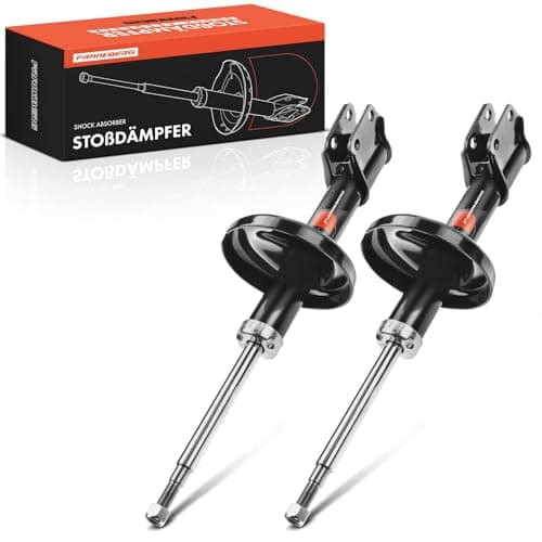 Image of Frankberg 2x Shock Absorber Strut Front Left Right 532mm Gas pressure Compatible with Kangoo KC0/1 Kubistar Box X76 Kangoo Express FC0/1 Replace# 7700314021
