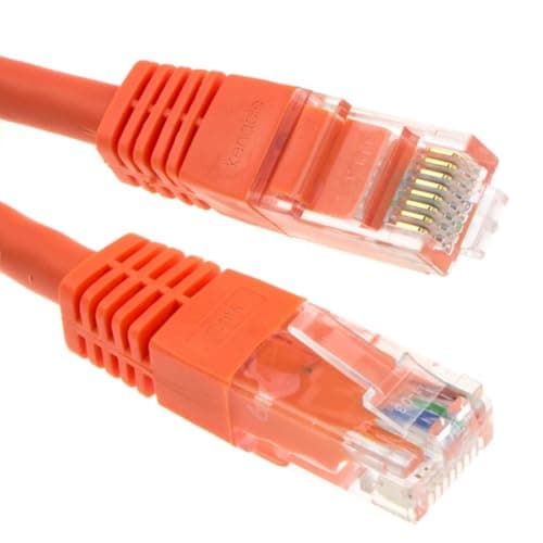 Image of kenable Ethernet Network Cable Cat6 Gigabit RJ45 Full Copper Internet Patch Lead 5m Orange