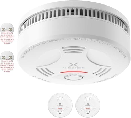 Image of X-Sense Smoke Alarm for Home, 10-Year Battery Fire Alarm with Magnetic Mount, LED Indicator & Silence Button, Smoke Detector Battery Operated, Conforms to EN 14604 Standard, SD11, 2-Pack