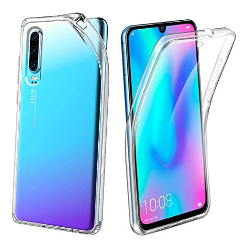Image of GAPlus Huawei P30 ELE-L29, ELE-L09, ELE-L04 6.1" Case, Huawei P30 Front and Back Case, Transparent Clear Fully Protection PC Hard Soft Cover Bumper Shockproof For Huawei P30