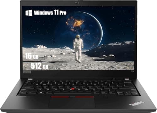 Image of Lenovo Thinkpad T14 (Gen 1) 14" FHD Business Laptop, 14" FHD Display, Intel Core i5-10310U, 16GB RAM, 512GB SSD, US QWERTY Keyboard, Windows 11 Pro (Renewed)