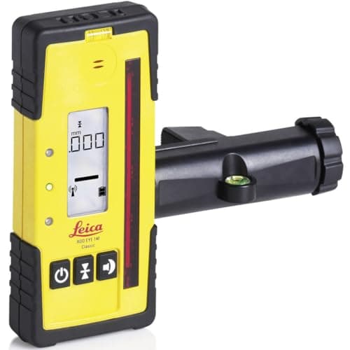 Image of Leica RE 140 Classic Rugby Rod Eye 140 Classic Rotary Laser Receiver, Yellow by Leica