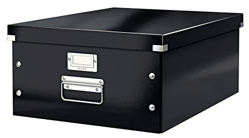 Image of Leitz A3 Storage Box, Click and Store Range, Large, Black, 60454095