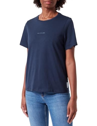 Image of Marc OߴPolo Denim Women's Regular Fit Organic Cotton T-shirt, Blue (Navy Teal), XL