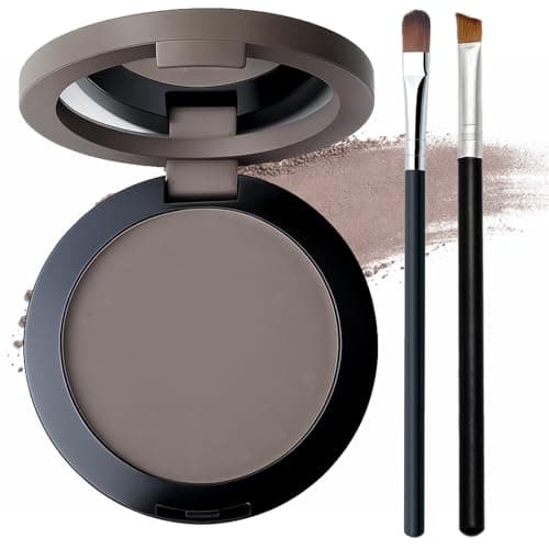 Image of Cool Toned Grey Brown Contour & Bronzer Palette, Silky Smooth Matte Powder with Mirror and Brush for Face Sculpting and Natural Shadow Definition, Lightweight Long-Lasting Makeup Compact