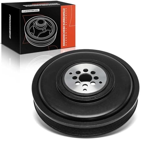 Image of Frankberg Propshaft Belt Pulley Crankshaft Belt Pulley Diesel Compatible with T.o.u.a.r.e.g 7L6 7L7 7LA A4 8EC B7 2.7L 3.0L 2004-2007 A5 8T3 2.7L 3.0L 2007-2017 A6 4F2 C6 Replace# 059105251DL
