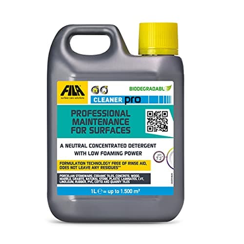 Image of FILA Surface Care Solutions, CLEANER PRO, Concentrated Neutral Detergent - Up to 40 Washes - Hard Floor Cleaner Liquid for Floor Tiles in Marble, Porcelain, Stone etc, Laminate Floor Cleaner, 1L