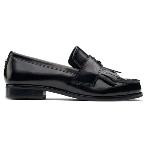 Image of HOLLAND COOPER Womens Penny Loafers Shoes Black 4 UK