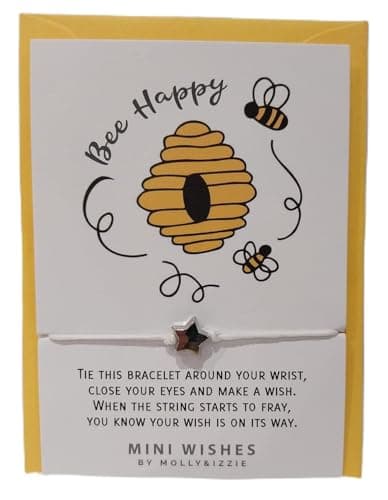 Image of Marie Curie Bee Happy Mini Wish Bracelet and Star Charm