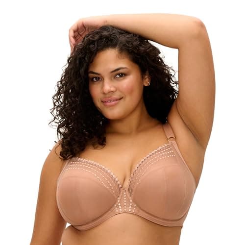 Image of Elomi Women's Plus Size Matilda Underwire Plunge Bra, Caffe Au Lait, 34H