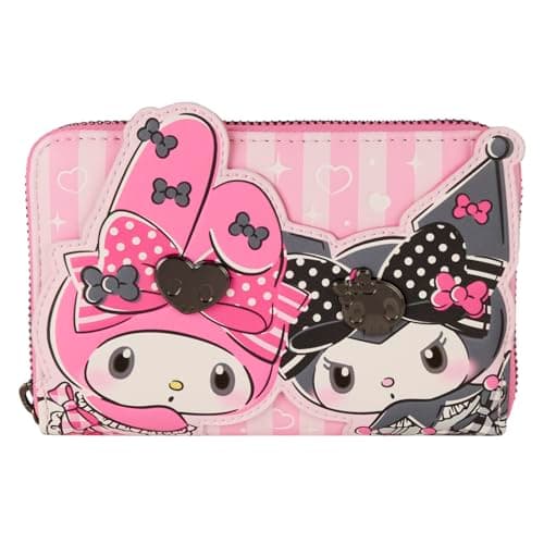 Image of Loungefly Sanrio My Melody and Kuromi Zip Around Wallet