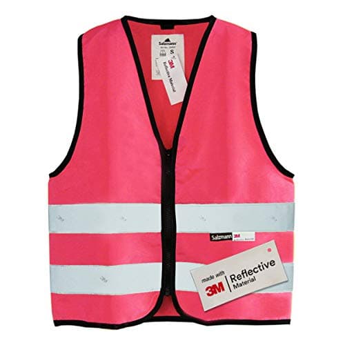 Image of Salzmann Children’s High-Visibility Safety Vest with Zip | 4 Colours – Ages 1 to 18 | High Vis Vest for Kids | Made with 3M Reflective Material