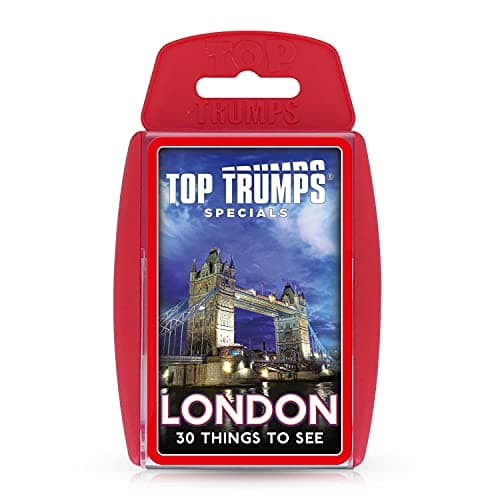 Image of Top Trumps London 30 Things To See Specials Card Game, learn about the British Museum, Natural History Museum, Science Museum and Tower Bridge, educational gift and toy for boys and girls aged 6 plus