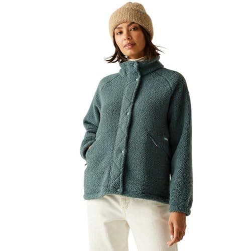 Image of Regatta Womens Emilica Borg Fleece Spruce Green