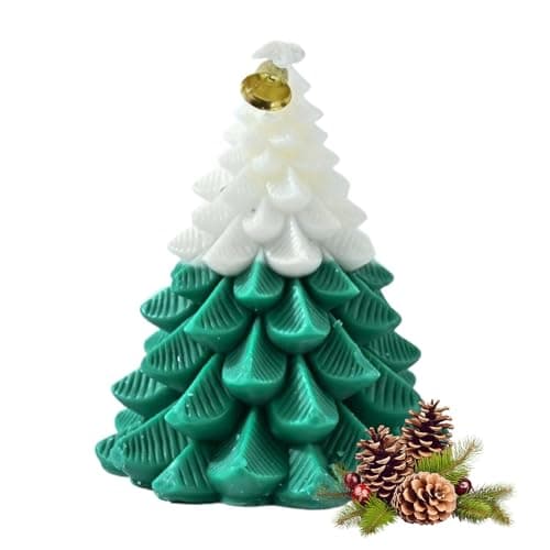 Image of Christmas Scented Candles,Tree Shaped Diffuser Decor | Scented Candles for Home | for Winter Christmas Halloween Party Wedding Household