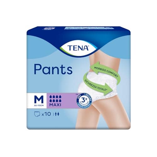 Image of Tena - Tena Proskin Maxi (Size M) Pants - 10 Pieces, Packaging may vary
