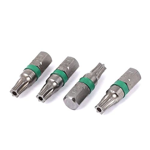 Image of Sourcingmap 1/4-inch Hex Shank T25 Torx Security Screwdriver Bit 25mm Long 4pcs