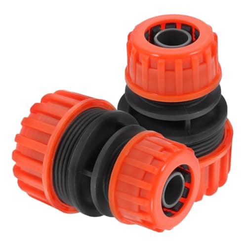 Image of 2pcs 1/2" to 3/4" Garden Hose Repair Menders Connectors Joiners Extend Adapters