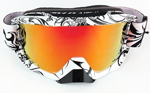 Image of Airspec Goggle-Shop Chrome Mirror Lens to fit FOX Motocross MX Goggles (Red Inferno Mirror)