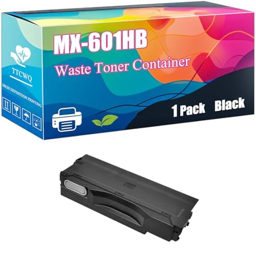 Image of TTCWQ MX-601HB Waste Toner Container Compatible with Sharp MX-2651 MX-3051S MX-3061 MX-3071 MX-3551 MX-3561 MX-3571 Printers, High-Yield Ideal for High-Volume Printing (1 Pack Black)