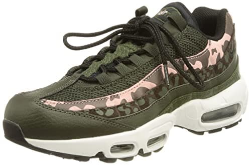Image of NIKE men Air Max 95 Running Shoe, Sequoia Pink Glaze Black 01, 5.5 UK (39 EU)