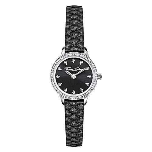 Image of Thomas Sabo Women-Watch Rebel at heart Miniature black Analog Quarz WA0329-203-203-19 mm