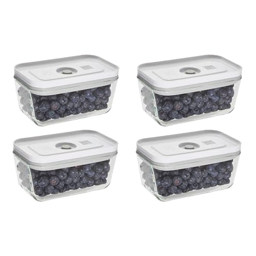 Image of ZWILLING Fresh & Save 4-pc Small Glass Vacuum Sealer Food Storage Containers with Airtight Lids