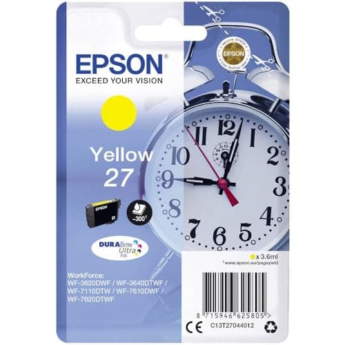 Image of Epson Ink Cartridge C13T27044012, Yellow, Genuine