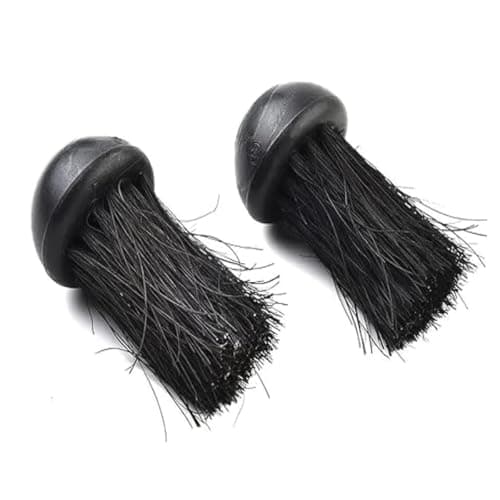 Image of ANCLLO Accessories for Fireside Companion 2PCS Fireplace Brush Round Head Cleaning Brush Palm Brush