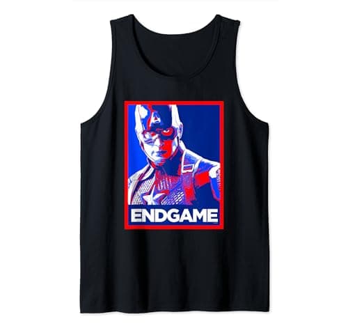 Image of Avengers Endgame Captain America Poster Tank Top