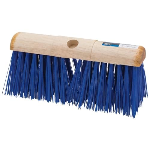 Image of Draper 330mm Saddleback Broom Head | Heavy Duty Hard Floor Cleaning Hand Tool | Sweeping Brush | Outdoor Yard and Indoor | 43778