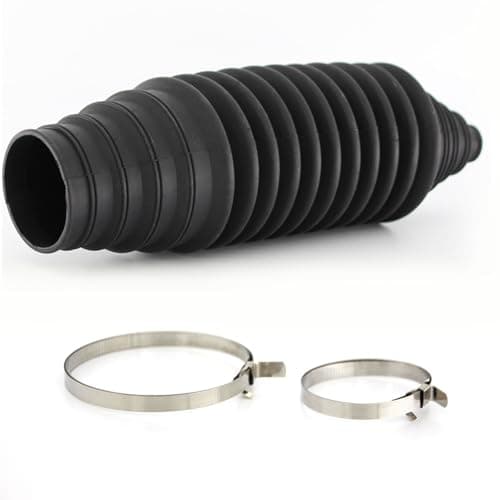 Image of Universal Steering Rack Boot Kit & Stretch steering Rack Boot Clamp Steering Rack Boot Kit Rack & Pinion Steering Boot & Pinion Boot Set (Black)