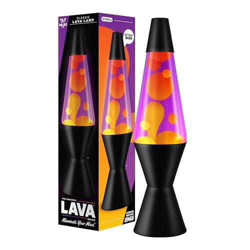 Image of LAVA Lamp - 14.5" Autumn Dusk - The Original Motion Lamp - Yellow and Purple Liquid with Black Base - Item #2323