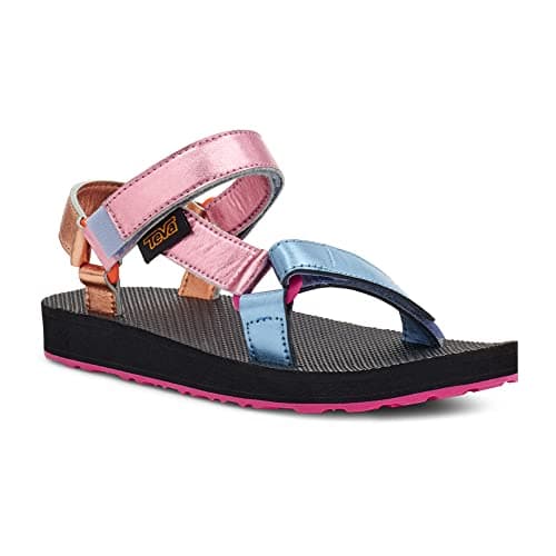 Image of Teva Girls Original Universal Shimmer Sandal, Pink Multi, 13 Little Kid